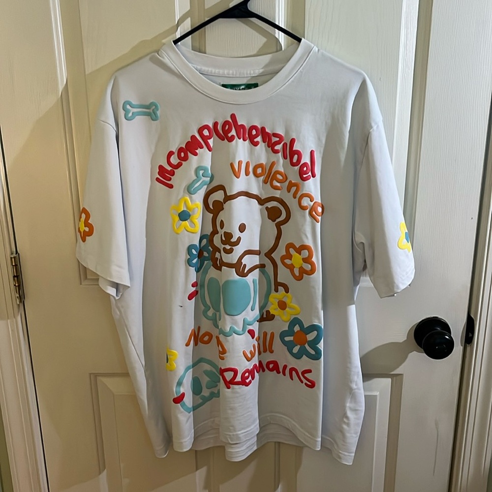 Cool shirtz Very Cool Puffy letter teddy bear tshirt